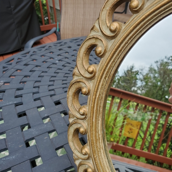 Syroco Wood Vintage Mid Century Mirror Frame Easel - Picture 6 of 9